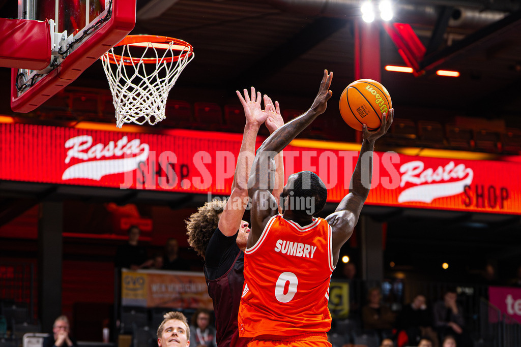 Basketball I Herren I Saison 2025-2026 I ProB Nord I 21. Spieltag I Rasta Vechta II - Iserlohn Kangaroos I 3442 | Aula Maarufu Sumbry (0, RASTA Vechta II) - Realisiert mit Pictrs.com