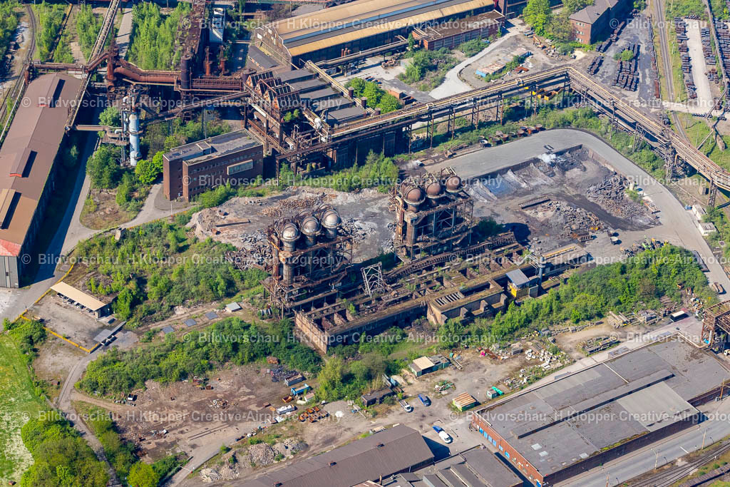 Luftbilder Duisburg -0609 | Luftbildfotografie Luftaufnahme Hochöfen von ThyssenKrupp in Duisburg im Bundesland Nordrhein-Westfalen - Realisiert mit Pictrs.com