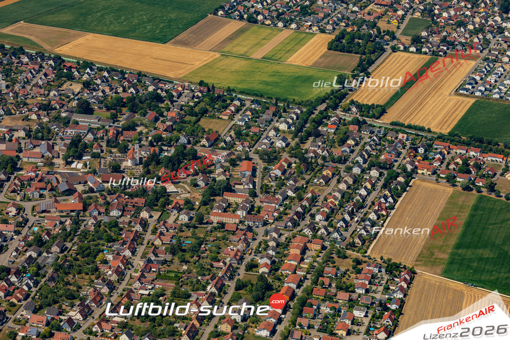 Die Luftaufnahme Herbertshofen - Meitingen wurde 2022 vom Flugzeug aus (keine Drohne) erstellt. Hohe Auflösung -für große Poster und Wandbilder geeignet - Garantiert!