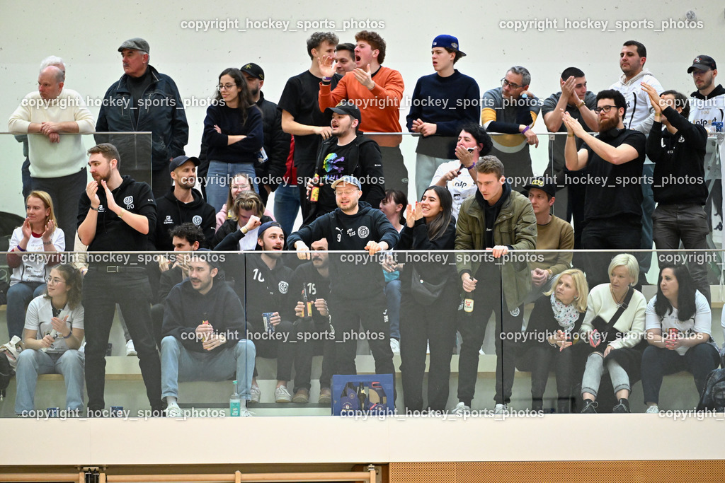 FBK Loka vs. VSV Unihockey | Wiener Floorballverein, plötzlich FBK Loka Fans, FBK Loka vs. VSV Unihockey, FBK Loka vs. VSV Unihockey am 23.03.2025 in Villach (Ballspielhalle St. Martin), Austria, (Photo by Bernd Stefan)