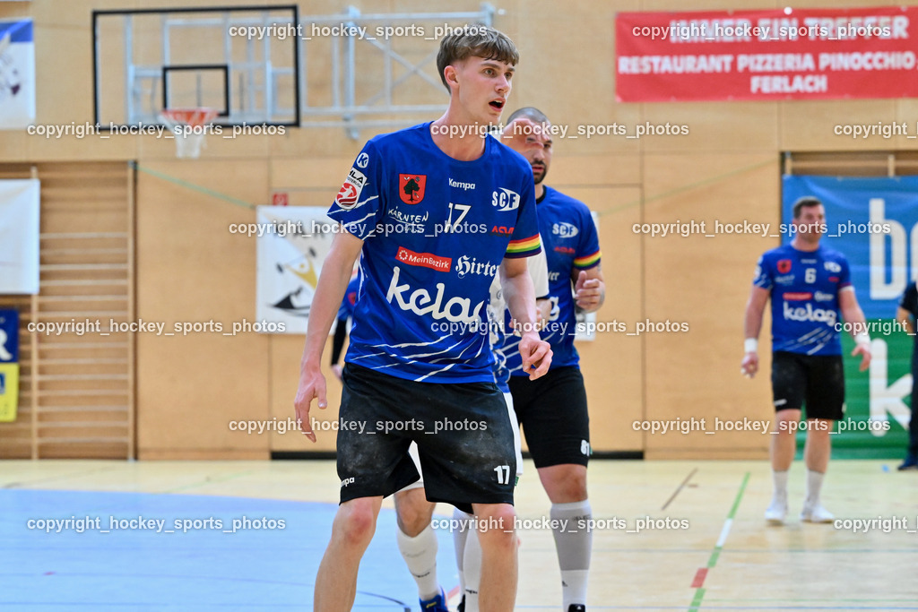 SC Ferlach vs. ALPLA HC Hard | #17 Kelih Markus SC Ferlach, SC Ferlach vs. ALPLA HC Hard, SC Ferlach vs. ALPLA HC Hard am 05.04.2025 in Ferlach (Ballspielhalle Ferlach), Austria, (Photo by Bernd Stefan)