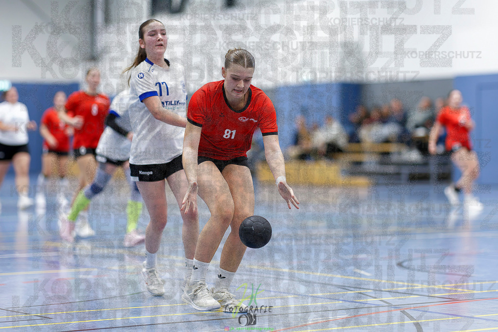 Frauen 2. Bezirksklasse; SG Rechtenbach - HSG Linden II | Frauen 2. Bezirksklasse; SG Rechtenbach - HSG Linden II am 16.11.2025 in Rechtenbach (Sporthalle Rechtenbach)Photo © 2025 - Jörg Heinrich - Realisiert mit Pictrs.com