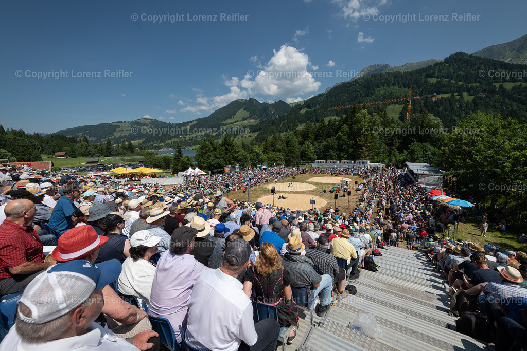Schwingen -  Schwarzseeschwinget 2025 | Schwarzsee, 22.6.25, Schwingen - Schwarzseeschwinget.