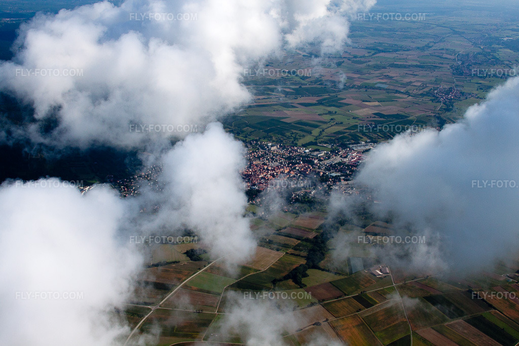 Aerial view: Wissembourg from the south in Rott in the state Bas-Rhin, France.Photo: IMG_21026.jpg taken on 09/06/2009 by Werner Riehm/FLY-FOTO.comResolution of the original: 4752 x 3168 px