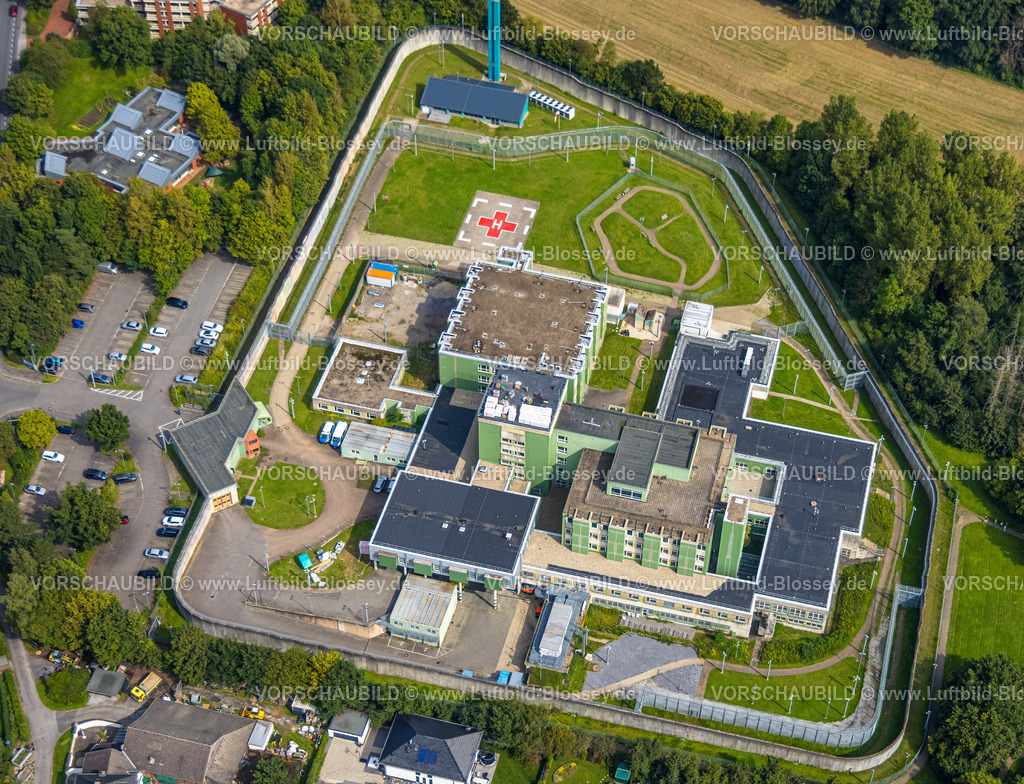 Froendenberg230901857 | Luftbild, Justizvollzugskrankenhaus NRW, Fröndenberg, Ruhrgebiet, Nordrhein-Westfalen, Deutschland