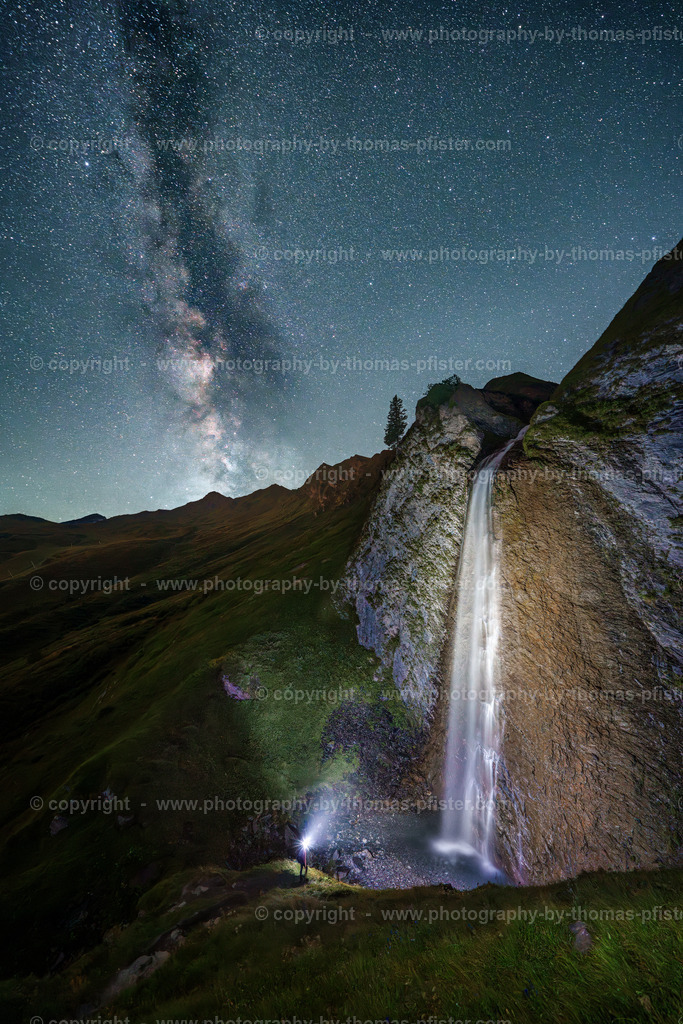 Milchstrasse über Schleierwasserfall Tux copyright  Thomas Pfister-1 | PHOTOGRAPHY BY THOMAS PFISTER