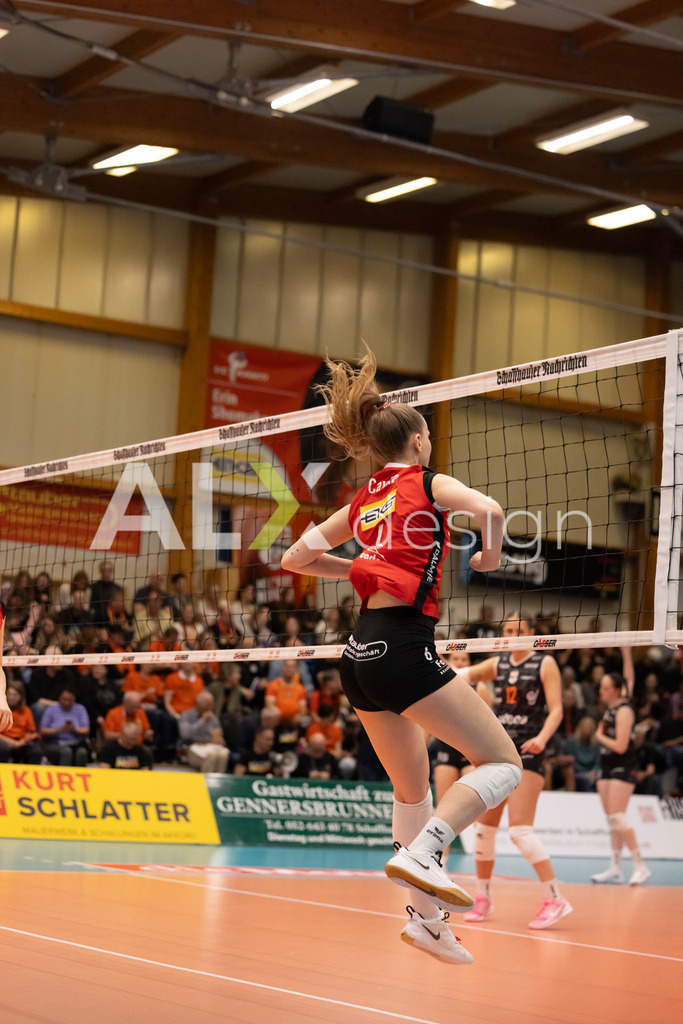 Volleyball I Frauen I Saison 2025-2026 I Volleyball NLA | Women I  Playoffs Finals 2/5 I  VC Kanti Schaffhausen - viteos NUC I  10.04.2026 | 6 Nina Cavka (CH) (VC Kanti Schaffhausen) – Aussen - Realisiert mit Pictrs.com
