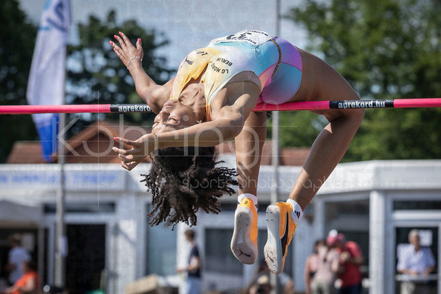B&amp;S Kurpfalz Gala; Weinheim, 23.05.2026 | WEINHEIM, GERMANY - MAY 24: Ella Obeta (GER/LG Nord Berlin) during high jump during the B&amp;S Kurpfalz Gala am 23.05.2026 at the  Sepp-Herberger-Stadium in Weinheim (Baden-Wuerttemberg / Germany).