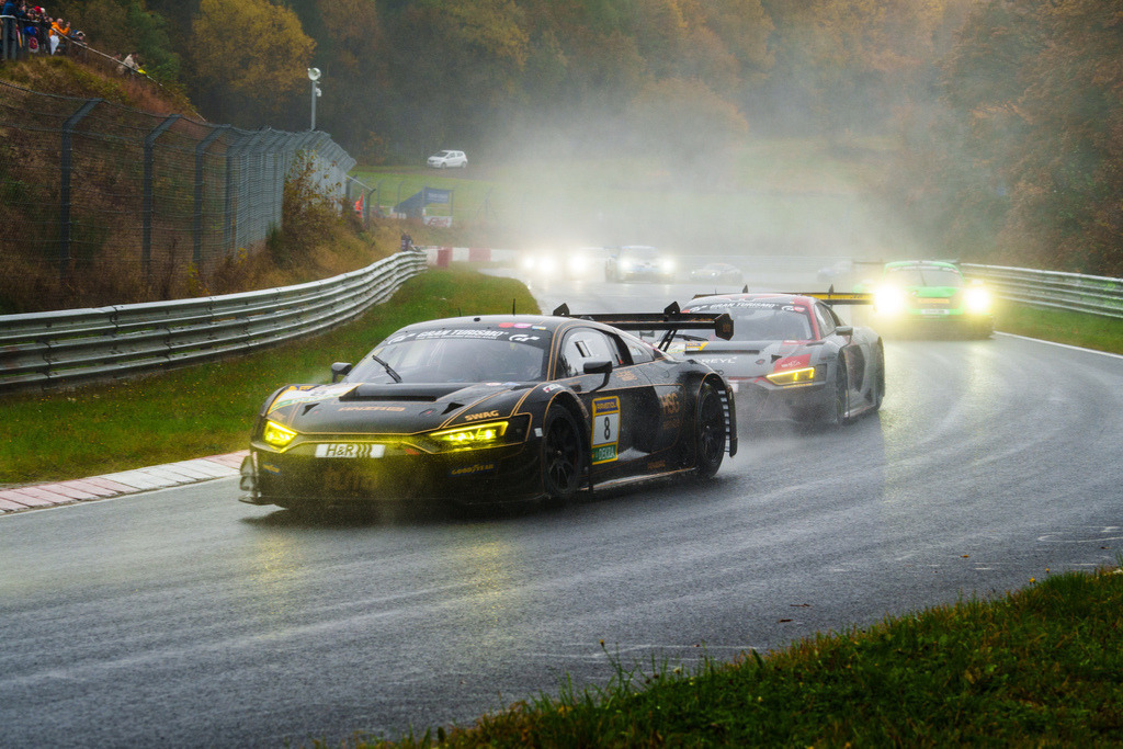 Nürburgring Langstrecken Serie (NLS) Rennen 5 | 19.10.2024 Nürburgring Langstrecken Serie (NLS) Rennen 5, Nürburgring,Deutschland, Bild: #8 JUTARACING, Alexey Veremenko SELV Audi R8 LMS GT3, #50 équipe vitesse, Michael Heimrich, Lorenzo Rocco, Arno Klasen im Audi R8 LMS GT3 - Realisiert mit Pictrs.com