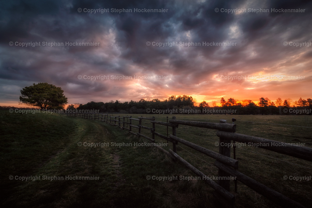 Morgenstimmung in der Königsbrunner Heide | Kurz vor Sonnenaufgang in der Königsbrunner Heide - Realisiert mit Pictrs.com