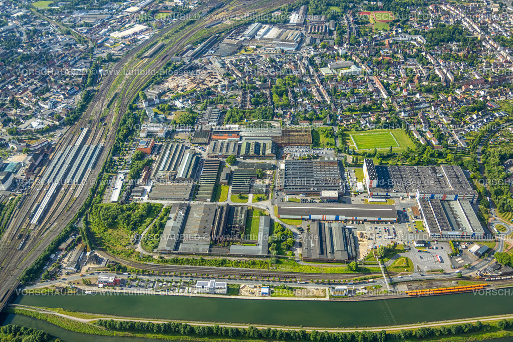 Hamm220601666 | Luftbild, voestalpine Böhler Welding Germany, Hamm Hauptbahnhof, Güterbahnhof, Mitte, Hamm, Ruhrgebiet, Nordrhein-Westfalen, Deutschland