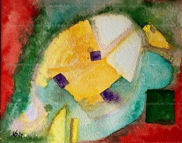 Für Bine in schweren Zeiten | "Für Bine in schweren Zeiten", Aquarell auf Hahnemühle-Bütten 600g/qm, 27x34 cm  - Realisiert mit Pictrs.com