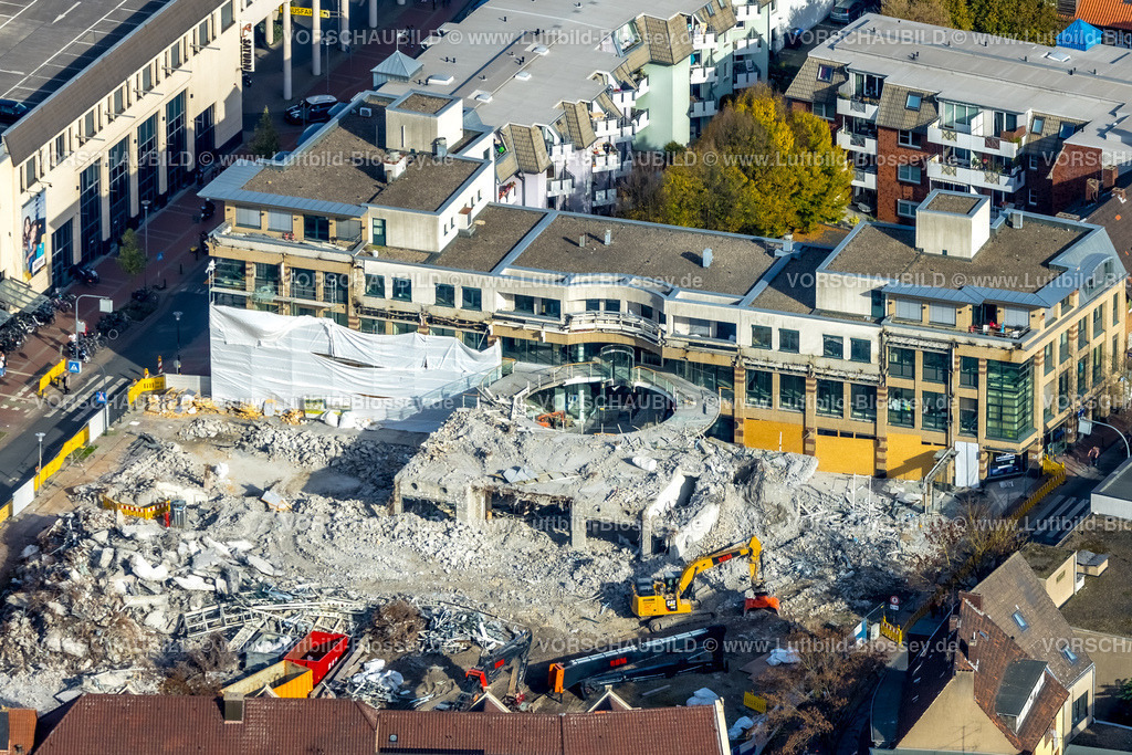 Hamm221017544-2 | Luftbild, Abriss Ritterpassage neben dem Allee-Center Hamm, Hamm, Ruhrgebiet, Nordrhein-Westfalen, Deutschland