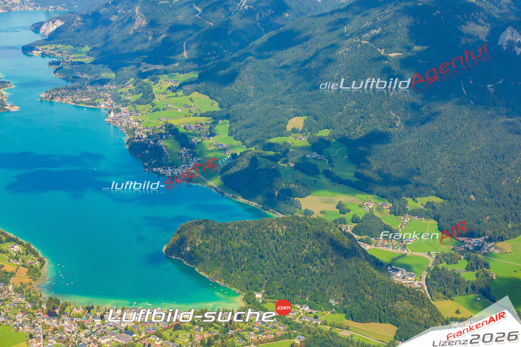 Luftaufnahme von Aschau St. Wolfgang im Salzkammergut Bild- Das Luftbild wurde 2025 vom UL-Flugzeug heraus erstellt ( keine Drohne ) - Hochauflösende Luftaufnahme -Nicht vergleichbar mit Google Maps oder Satelittenbilder- Die Geschenkidee !Mit Lizenz und Bildrechte bestellbar