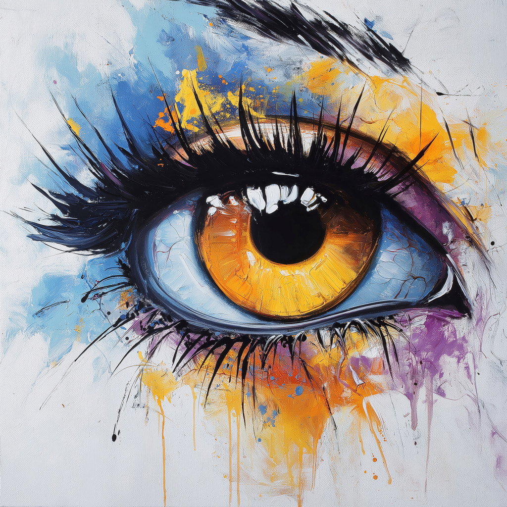 2410018 - Auge | Ein Auge im Stil eines modernen Gemäldes.