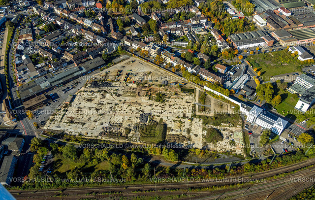 Hamm241007368 | Luftbild, Baugebiet WDI Westfälische Drahtindustrie zwischen Wilhelmstraße, Hobreckerstraße und Kleine Alleestraße, am Rangierbahnhof und Güterbahnhof, Mitte, Hamm, Ruhrgebiet, Nordrhein-Westfalen, Deutschland