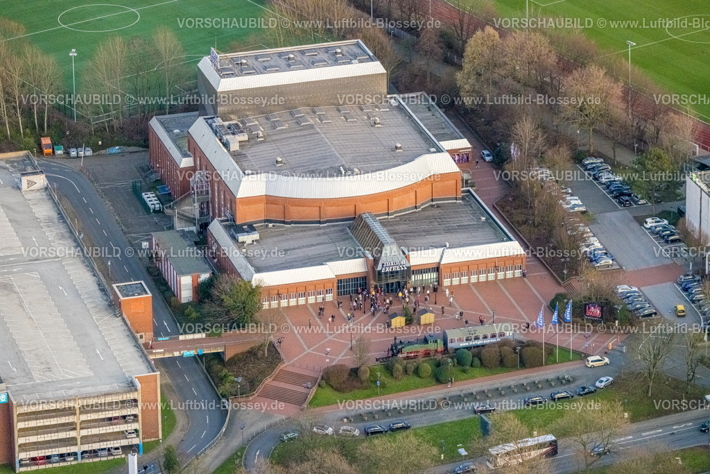 Bochum230102111 | Luftbild, STARLIGHT EXPRESS - Musicalhalle, Grumme, Bochum, Ruhrgebiet, Nordrhein-Westfalen, Deutschland