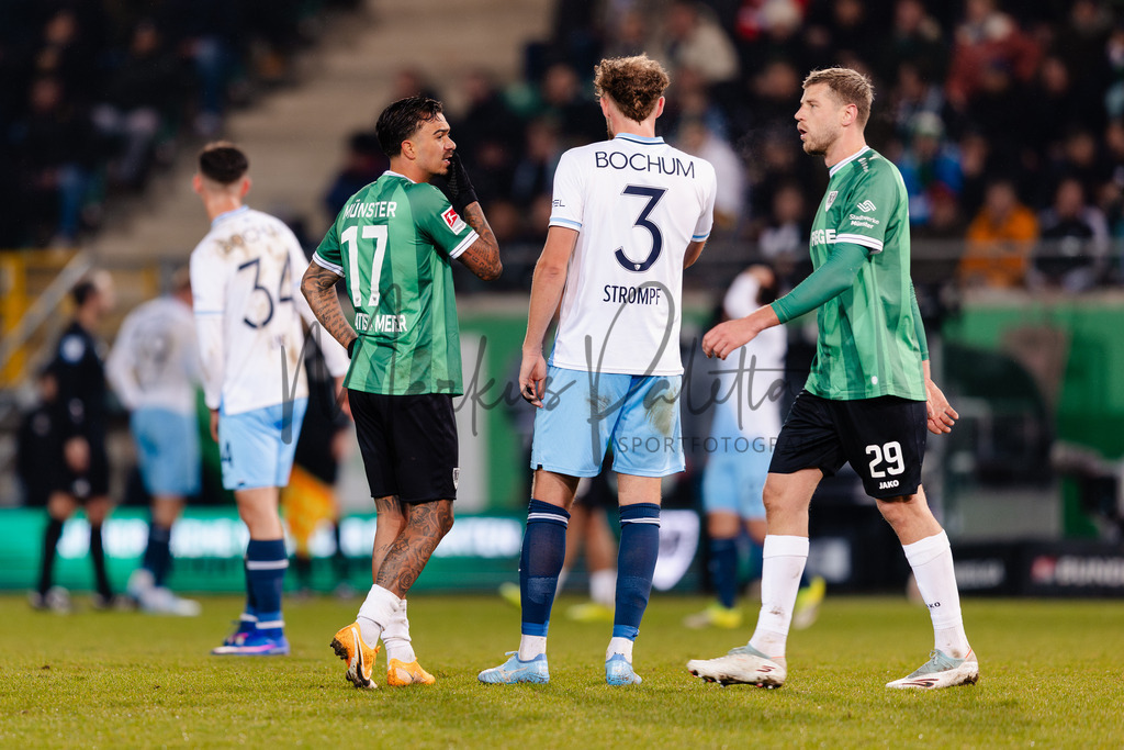 2. Bundesliga, Saison 2025/26, 21. Spieltag: SC Preußen Münster - VfL Bochum | Münster, 06.02.2026: 2. Bundesliga, 21. Spieltag, SC Preußen Münster gegen VfL Bochum im LVM-Preußenstadion in Münster. Foto: sportfotografie.ms | Markus Paletta - Realisiert mit Pictrs.com