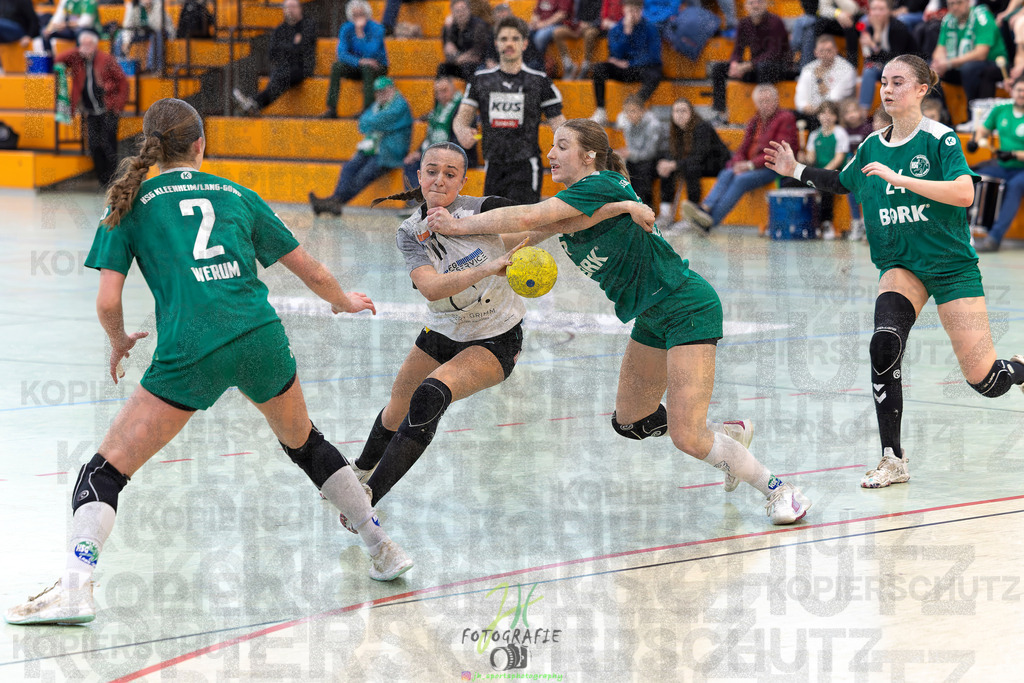 Jugendbundesliga wJA, Pokalrunde, HSG Kleenheim/Langgöns - Frisch Auf Göppingen | Jugendbundesliga wJA, Pokalrunde, HSG Kleenheim/Langgöns - Frisch Auf Göppingen am 28.02.2026 in Oberkleen (Weidig-Halle)Photo © 2026 - Jörg Heinrich - Realisiert mit Pictrs.com