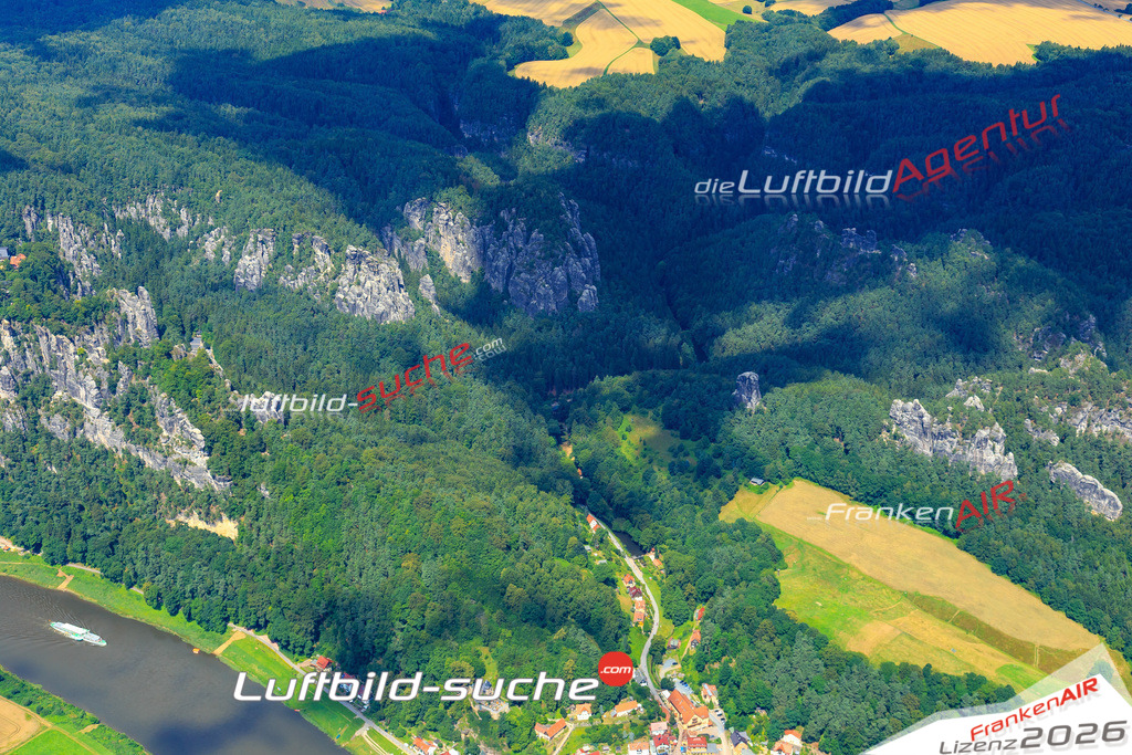 Die Luftaufnahme Bastei - Rathen wurde vom UL-Flugzeug (keine Drohne) aus fotografiert.Hohe Druck- Auflösung-die Geschenkidee!