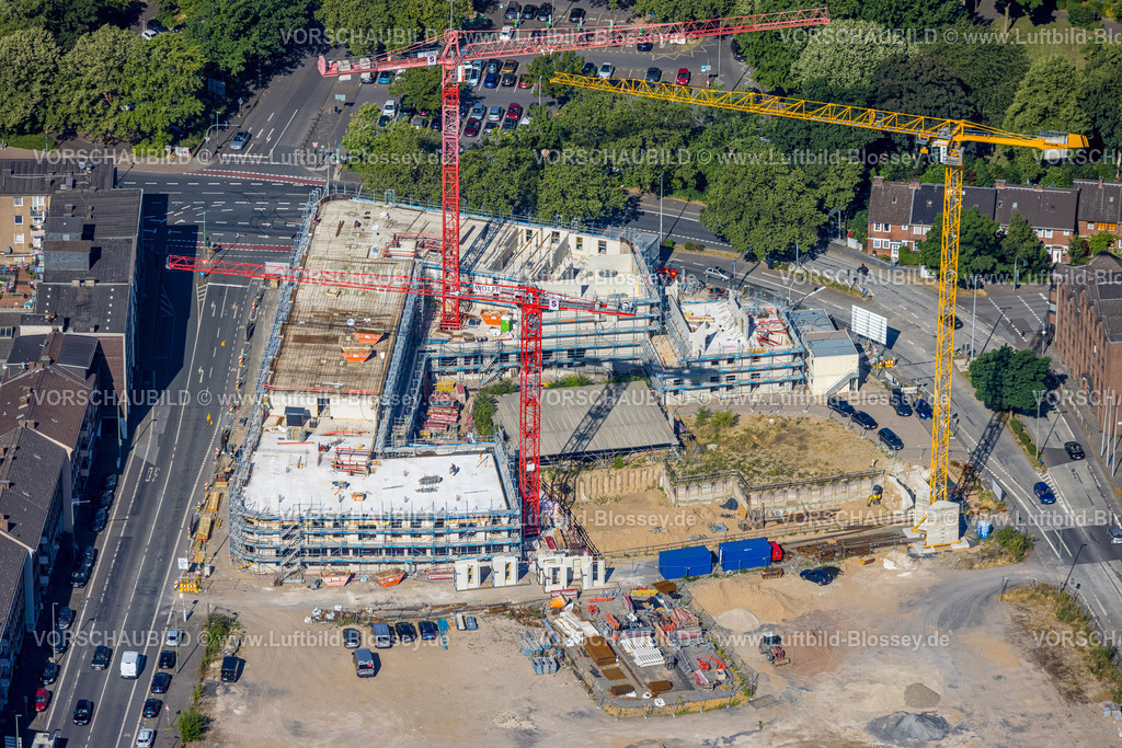Duisburg230706139 | Luftbild, Mercator Quartier Baustelle, Altstadt, Duisburg, Ruhrgebiet, Nordrhein-Westfalen, Deutschland