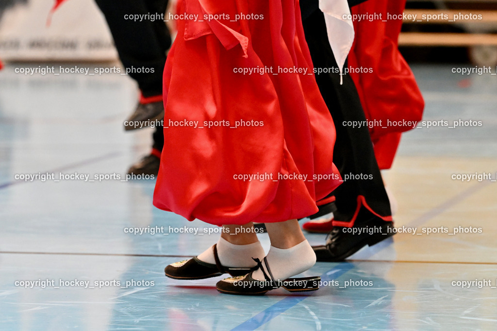 Carinthia Flamengo Futsal Club vs. FC Ljuti Krajisnici | Volkstanzgruppe Kid Divanhana, Carinthia Flamengo Futsal Club vs. FC Ljuti Krajisnici, Carinthia Flamengo Fusal Club vs. FC Ljuti Krajisnici am 12.10.2025 in Klagenfurt (Ballspielhalle Viktring), Austria, (Photo by Bernd Stefan)