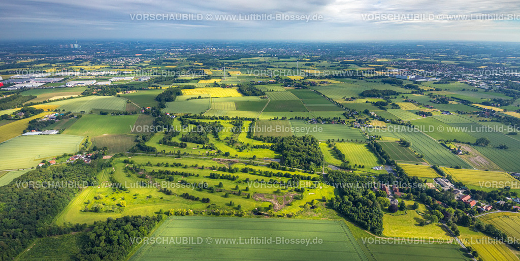 Hamm220604085 | Luftbild, Golfplatz Gut Drechen, Gobel-von-Drechen-Straße und Drei Eichen Weg, Osterbönen, Bönen, Ruhrgebiet, Nordrhein-Westfalen, Deutschland