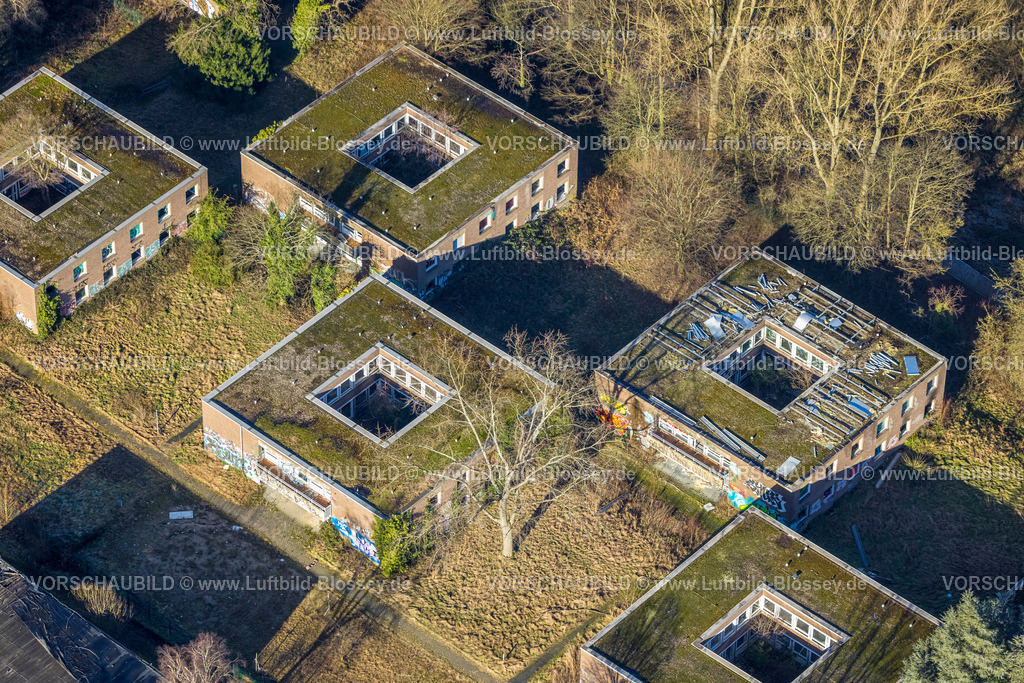 Dortmund240101259 | Luftbild, ehemalige Erstaufnahmeeinrichtung EAE für Flüchtlinge, Gelände an der Glückaufsegenstraße, geplantes Baugebiet für Wohnhäuser, Verkehrssituation, Hacheney, Dortmund, Ruhrgebiet, Nordrhein-Westfalen, Deutschland