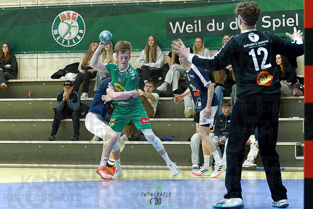 mJB Pokalrunde dt. Meisterschaft, TV Hüttenberg - TSV GWD Minden | mJB Pokalrunde dt. Meisterschaft, TV Hüttenberg - TSV GWD Minden am 15.03.2025 in Münchholzhausen (Sporthalle Münchholzhausen)Photo © 2025 - Jörg Heinrich - Realisiert mit Pictrs.com