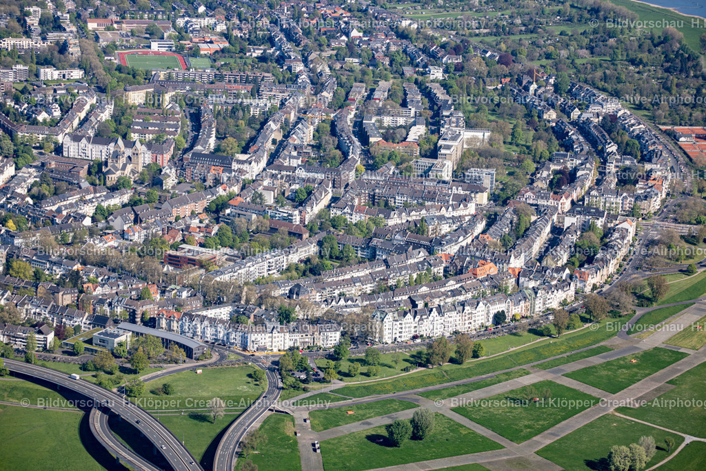 Luftbild Oberkassel Düsseldorf  439A3502 | Luftbildfotografie Hermann Klöpper/ Creative-Airphotography - Realisiert mit Pictrs.com