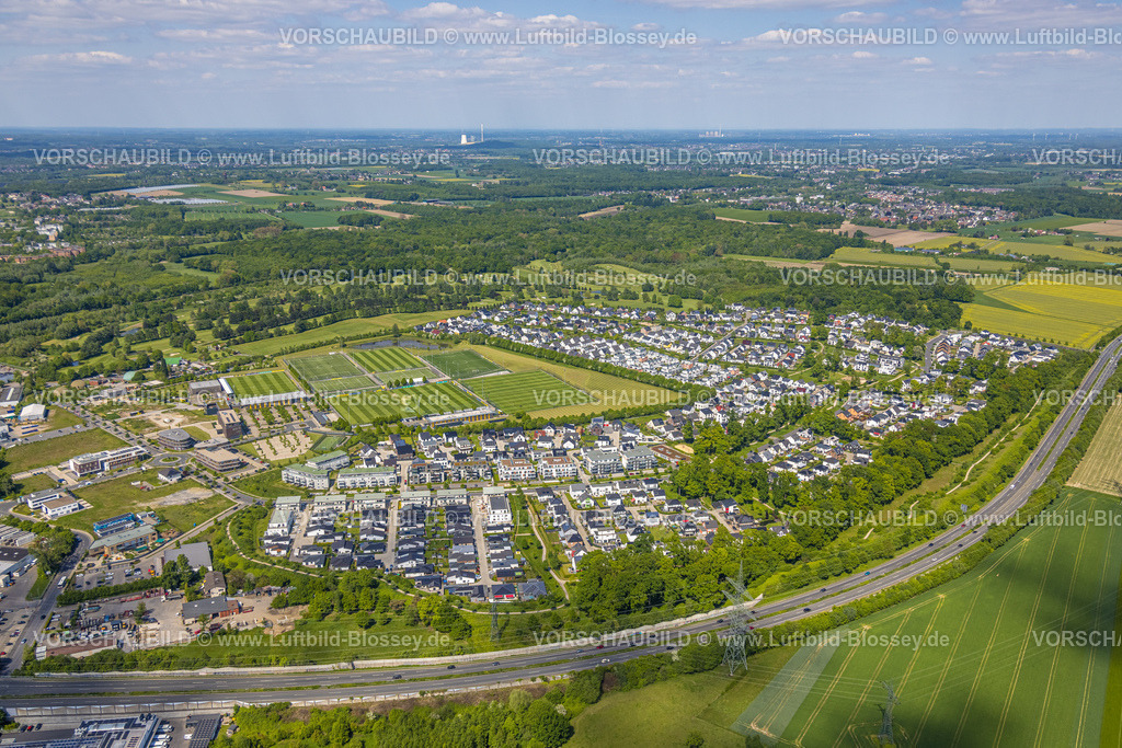 Dortmund230512048 | Luftbild, DSW 21 Dortmunder Stadtwerke, Wohngebiet Hohenbuschei, BVB 09 Borussia Dortmund Trainingszentrum, Adi-Preißler-Allee, Brackeler Feld, Brackel, Dortmund, Ruhrgebiet, Nordrhein-Westfalen, Deutschland