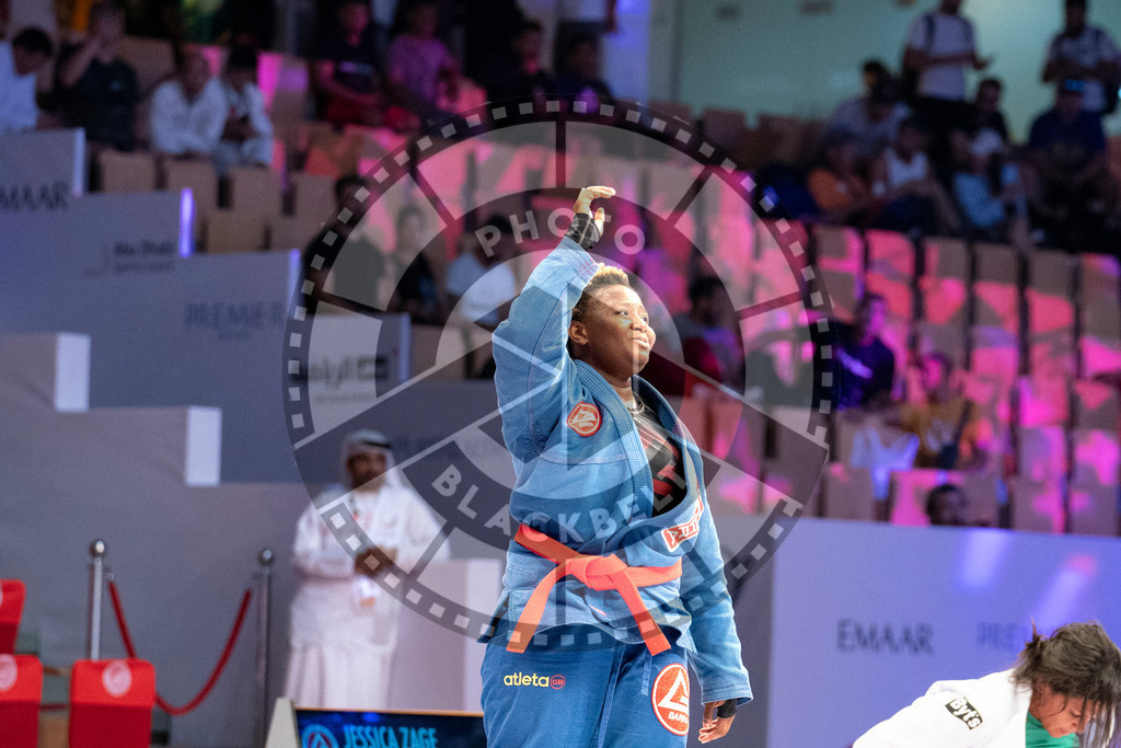 20231106PBB3186 | Fighters compete during the AJP World Master Championship in the Mubadala Arena in Abu Dhabi, Arab United Emirates, on November 6, 2023.