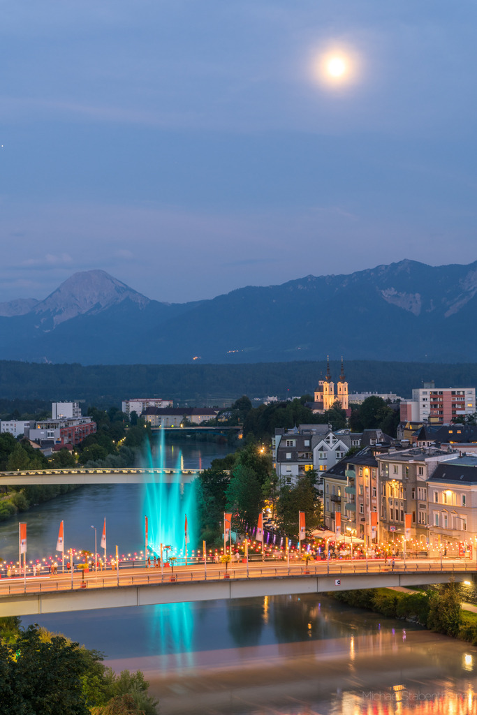 Villach DRAUpuls | Wasserspiele in Villach Kärnten / Österreich