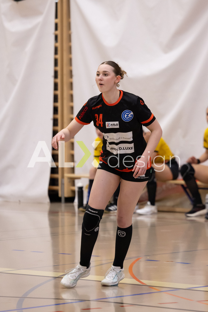 Handball I Frauen I Saison 2025-2026 I Handball Swiss Premium League 1 | Women I Round 5 I  Yellow Winterthur - GC Amicitia Zürich I 15.03.2026 | 34 Stella D'Ambrosio (CH) (GC Amicitia Zürich) – Rückraum links - Realisiert mit Pictrs.com