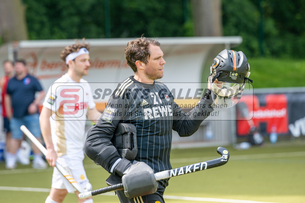 SFE_20230521_0006 | 1. Bundesliga Hockey Viertelfinale 3 Herren Rot-Weiss Köln - Berliner HC am 21.05.2023 in Köln (KTHC Stadion Rot-Weiss Köln Tennis and Hockey Club), Photo: Stephan Fehrmann 2023 (Sports-Gallery),Vincent Vanach ( Torwart Rot-Weiss Köln #21 )