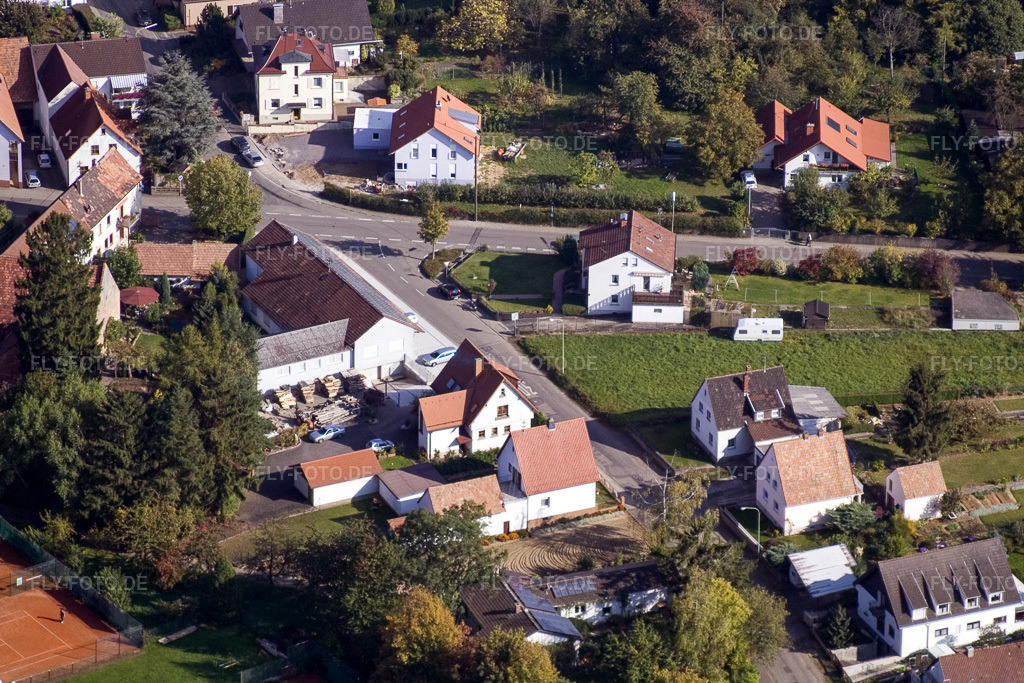 Luftbild: Raiffeisenstr im Ortsteil Mörzheim in Landau im Bundesland Rheinland-Pfalz in Deutschland. Foto: IMG_8425.jpg vom 07.10.2007 durch Werner Riehm/FLY-FOTO.de