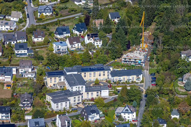 Meschede220901741 | Luftbild, Seniorenzentrum Blickpunkt Meschede, Baustelle und Neubau Am Maiknapp, Meschede-Stadt, Meschede, Sauerland, Nordrhein-Westfalen, Deutschland