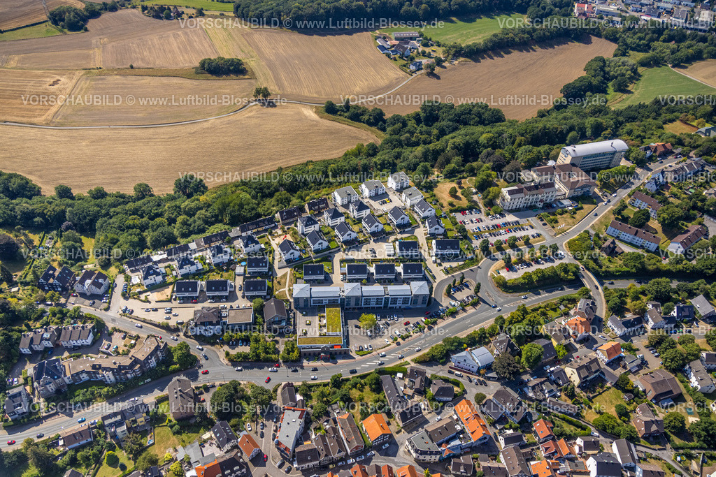 Hattingen220807923 | Luftbild, Neubau Wohngebiet Einfamilien-Reihenhäuser, Blankensteiner Straße und Seilerweg, Blankenstein, Hattingen, Ruhrgebiet, Nordrhein-Westfalen, Deutschland
