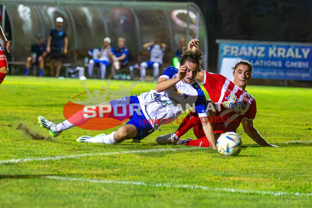FC KAC - SK Treibach 2-2, Kärntner Liga | Marco Pirker (SK Treibach #9) FC KAC - SK Treibach 2-2 am 25.08.2023 in Klagenfurt
(Sportplatz KAC), Austria, (Photo by Ernst Krawagner sport-fan.at) - Realisiert mit Pictrs.com