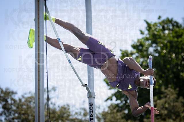 Multisport Event; Ratingen, 28.06.2026 | RATINGEN, GERMANY - JUNE 28, 2026 : Makenson Gletty (FRA / France) competing in the decathlon’s pole vault during the Multisport Event at Stadion Ratingen on June 28, 2026 in Ratingen, Germany.