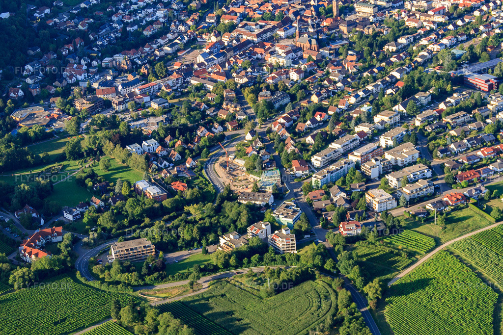 Luftbild: Weinstr in Bad Bergzabern im Bundesland Rheinland-Pfalz in Deutschland. Foto: IMG_51268.jpg vom 04.08.2012 durch Werner Riehm/FLY-FOTO.de