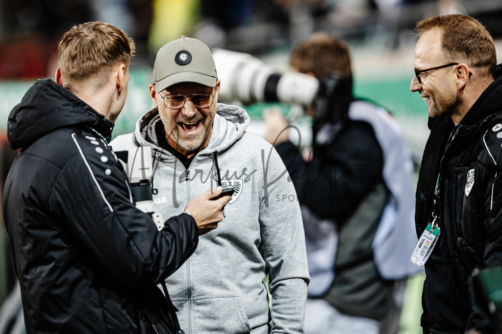 2. Bundesliga, Saison 2024/25, 7. Spieltag: SC Preußen Münster - FC Schalke 04 | Münster, 28.09.2024: 2. Bundesliga, 7. Spieltag, SC Preußen Münster gegen FC Schalke 04 im LVM-Preußenstadion in Münster. Foto: sportfotografie.ms | Markus Paletta - Realisiert mit Pictrs.com