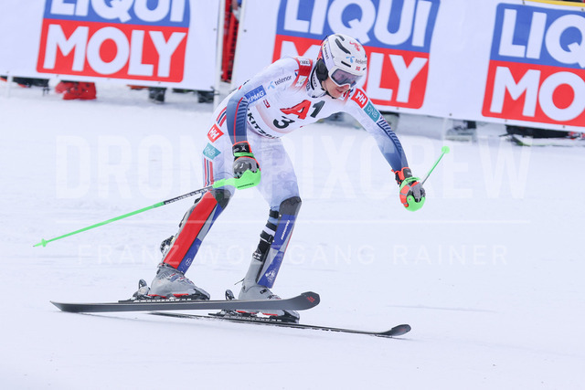 Audi FIS Ski World Cup: Men’s Slalom – Hahnenkamm Race, Kitzbuehel | Kitzbuehel, Austria, 25.Jan.26 - Alpine Skiing - FIS World Cup, Hahnenkamm Race, Slalom, men. The image shows KRISTOFFERSEN Henrik (NOR, Van Deer).