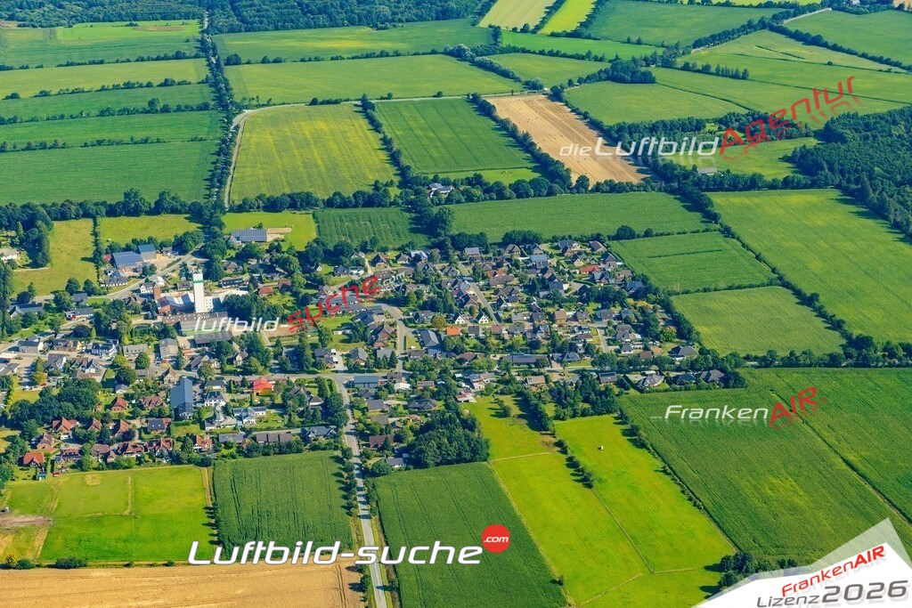 Bild der Stadt Medelby - Die Luftaufnahme wurde 2025 vom UL-Flugzeug heraus erstellt ( keine Drohne ) - Hochauflösende Luftaufnahme - für professionelle Ausdrucke geeignet. Die Geschenkidee !Hier alle&nbsp;Infos zur Lizenzierung der LuftaufnahmeWir fliegen auch dieses Jahr wieder in Ihre Region um Luftbilder zu erstellen.- Luftbild anfragen