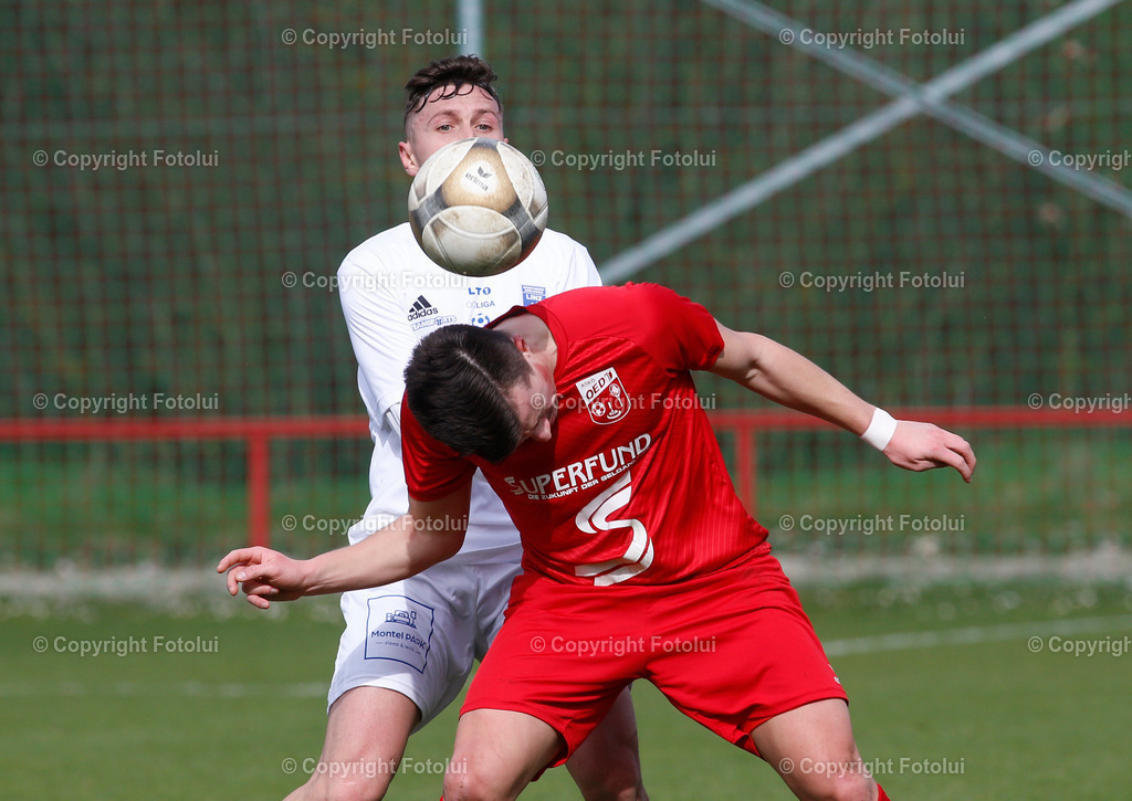 A_LUI_01042023_32 | SPORT,FUSSBALL ,LT1 OOELIGA ASKOE OEDT-UNION EDELWEISS LINZ 01.04.2023 IM BILD: LUKAS PAULIK (OEDT) UND ANITOUIO FLORIN (EDELWEISS LINZ)  FOTO:FOTOLUI