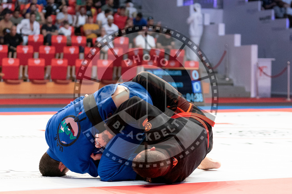 20231106PBB0953 | Fighters compete during the AJP World Master Championship in the Mubadala Arena in Abu Dhabi, Arab United Emirates, on November 6, 2023.