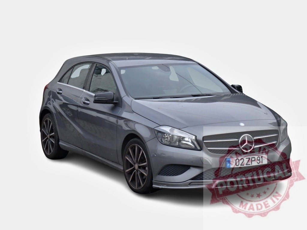 Sleek Mercedes-Benz Hatchback Showcasing Modern Design | Stylish Mercedes-Benz hatchback in a sleek gray finish - Realized with Pictrs.com