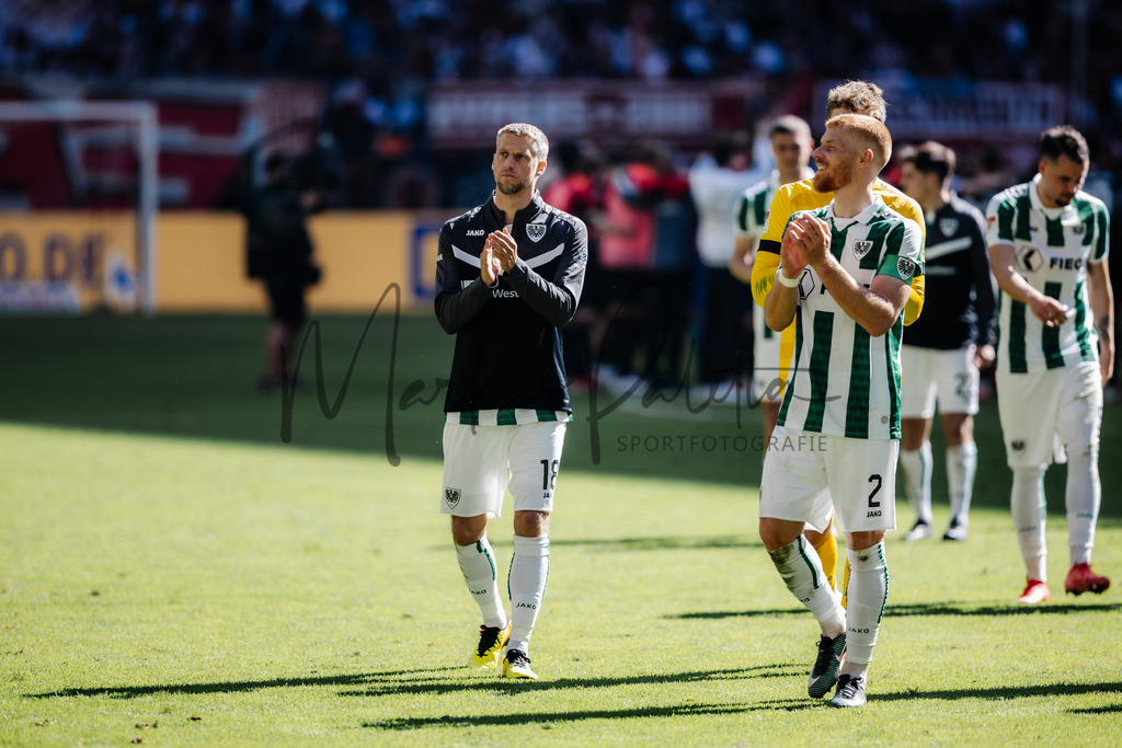 2. Bundesliga, Saison 2024/25, 28. Spieltag: Fortuna Düsseldorf - SC Preußen Münster | Düsseldorf, 05.04.2025: 2. Bundesliga, 28. Spieltag, Fortuna Düsseldorf gegen SC Preußen Münster in der Merkur Spiel-Arena in Düsseldorf. Foto: sportfotografie.ms | Markus Paletta - Realisiert mit Pictrs.com