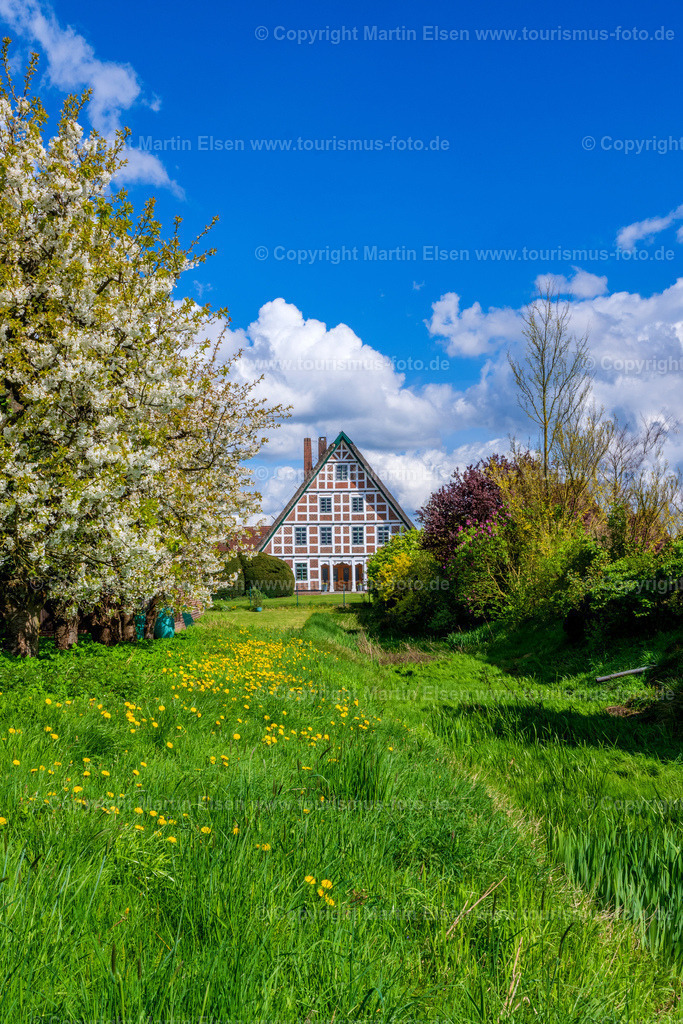 Jork Obst Blüte Fachwerk_ELS_2781170424a | Fotos aus den Touristenorten aus Norddeutschland. - Realisiert mit Pictrs.com