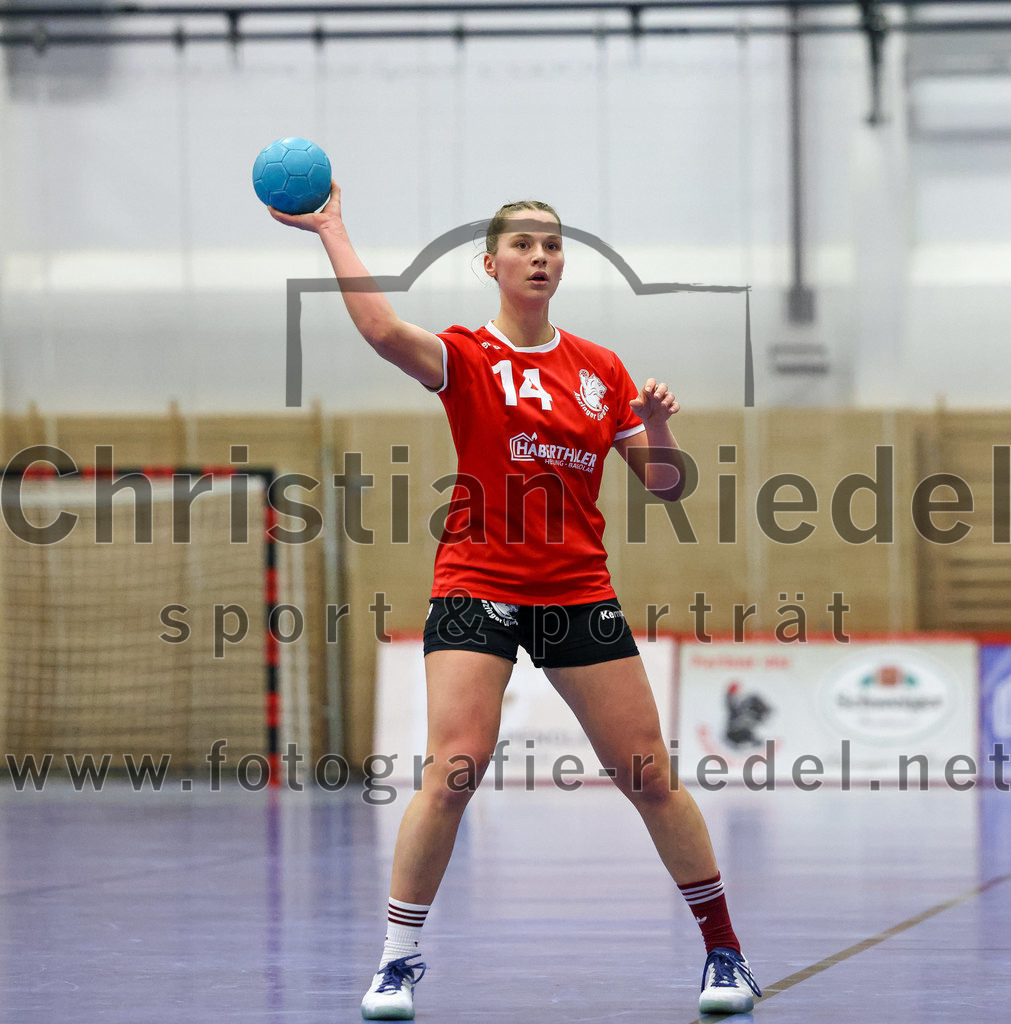 2022-11-27_071_SV_Anzing_gegen_HT_Muenchen_II | Anzing, Deutschland, 27.11.2022:
Handball, Bezirksliga 2022 / 2023, 7. Spieltag, SV Anzing gegen HT München II, Endergebnis: 28:32

Elena Holzmann (SV Anzing, #14)

Foto: Christian Riedel / fotografie-riedel.net